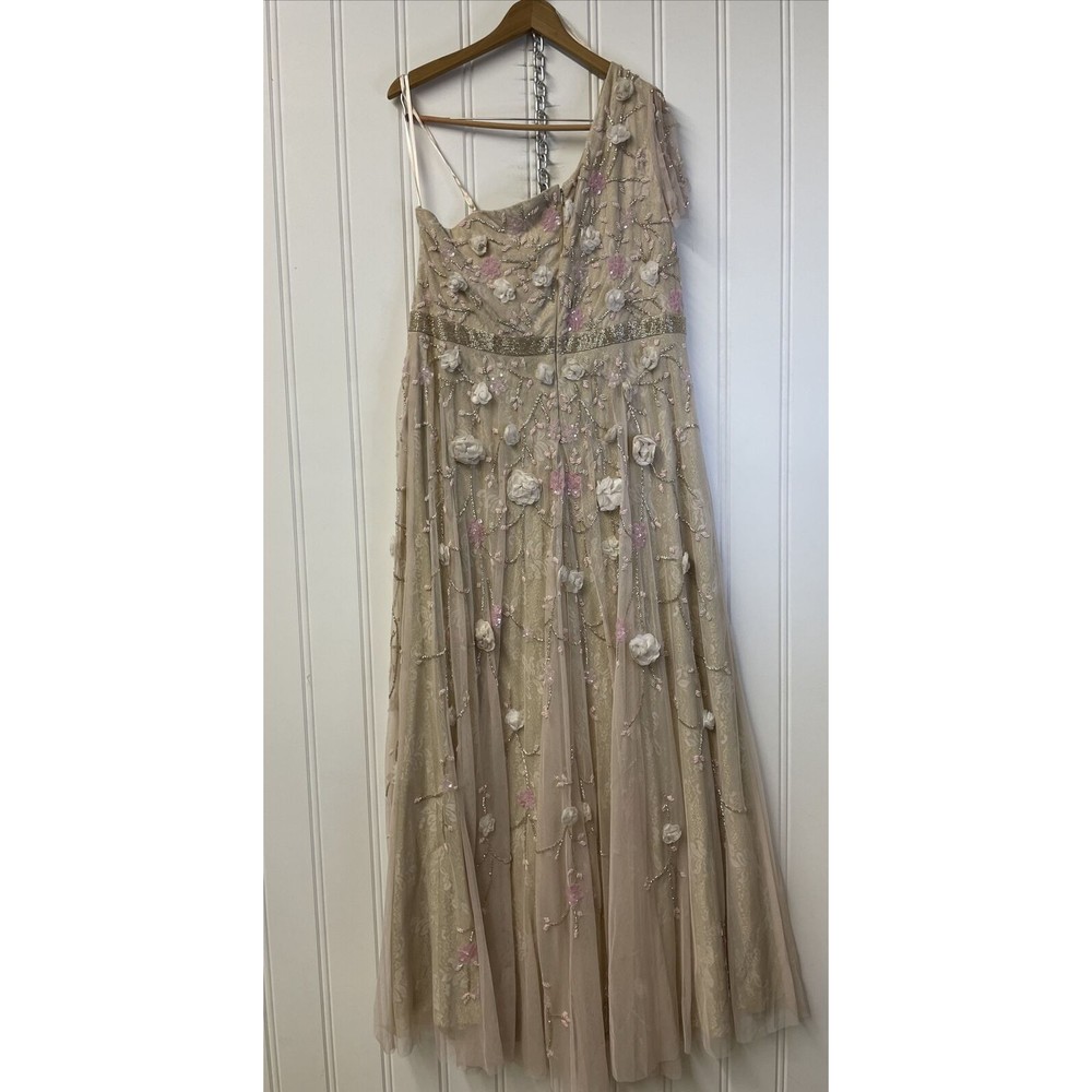 Mac Duggal Women's Floral Embellished One Shoulder A Line Gown Size 18 $998 - Picture 14 of 14
